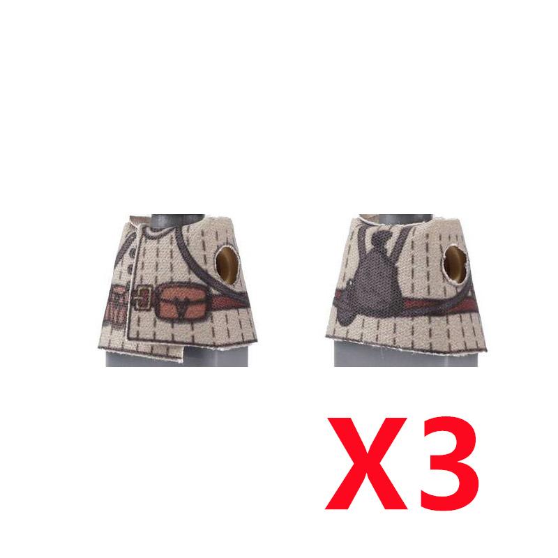 Military Building Blocks Accessories Military Backpack Color Printed Coat Camouflage Body Armor Gift Boy Toy Mini Bricks