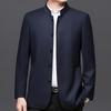 2026 Spring/Autumn Men's Business Casual Wool Lapel Jacket for Middle-aged & Elderly