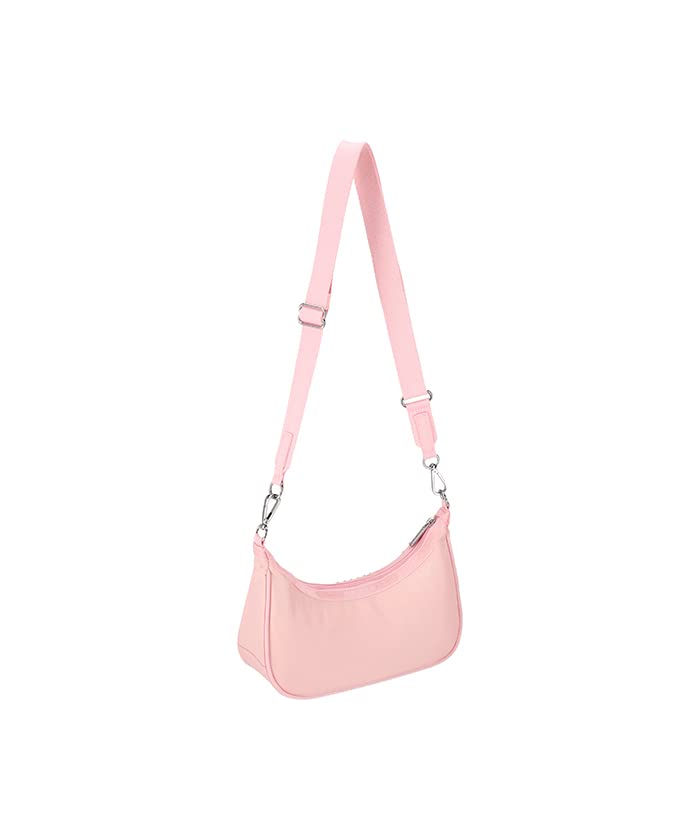 LeSportsac Official SM CONV HOBO Shoulder Bag with W Stones4097, Women's, Beaded Pink