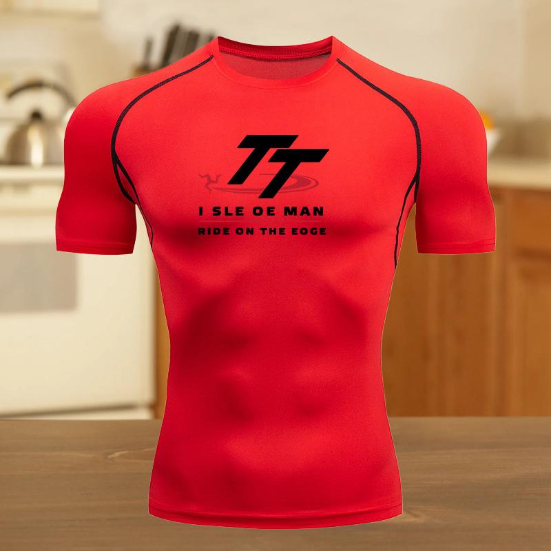 

Compression T Shirt Men Bodybuilding Sportswear Short Sleeve Sweat Quick Dry Workout Shirts Sport Tops Tee Gym Running T-shirt S