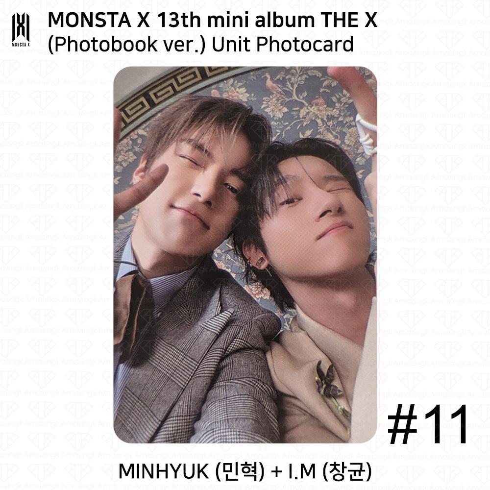 Monsta X The 13th Mini Album THE X Photobook Ver UNIT Bookmark Official Photocard