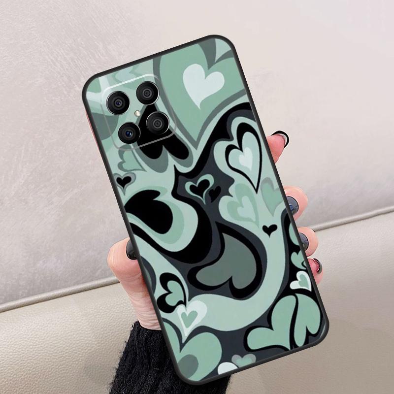 Brown Purple Hearts Swirl Pattern For Honor Magic 8 Pro 6 7 Lite Case For Honor Win RT 400 200 50 70 90 X8c X8b X9a X9b X9c X9d
