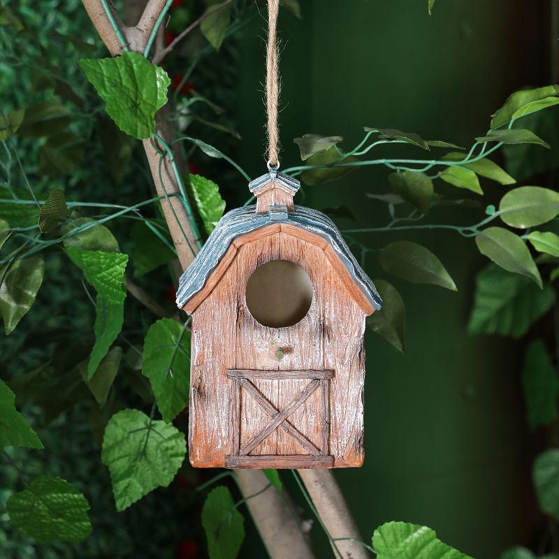 

Подвесное украшение «Скворечник из смолы» – Садовое и патио украшение для деревьев, заборов или декора двора D