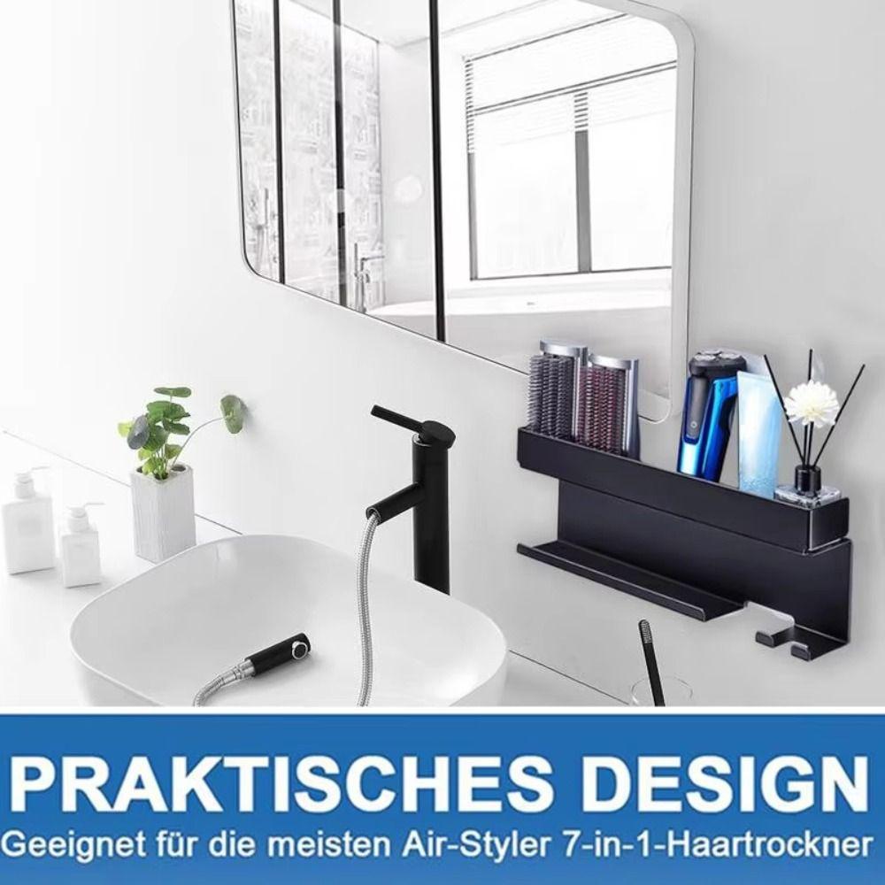 Bathroom Shelf Hair Tool Organizer Tool Storage Bathroom Hair Dryer Sorting Rack Straightener