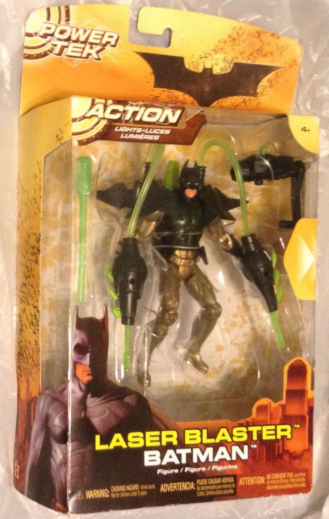 Batman Begins Deluxe Figure Laser Blaster Batman
