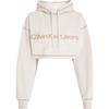 Jeans Short Simple Casual Loose Letter Long Sleeve Sweatshirt Women Tops Ivory J20J222540-YBI