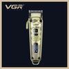 VGR V-005 Metal Hair Trimmer Retro Electric Clipper Carved Hair Clipper Haircut Machine Cordless Trimmer Digital Display Hair Trimmer Oil Head Clipper