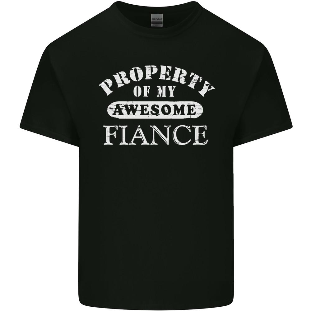 Property of My Awesome Fiancé Mens Light Cotton T-Shirt Unisex T-Shirt S