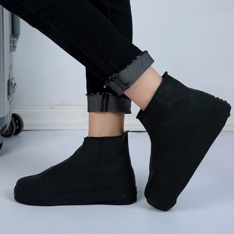 Copriscarpe in Silicone Impermeabili Elastiche Galosce da Pioggia per Giornate Piovose all'Aperto Antiscivolo Resistenti all'Usura Copriscarpe da Pioggia