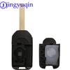 Jingyuqin 2/3B Car Key Case For Honda Civic City Fit HR-V XR-V Folding Flip Auto Car Key Shell