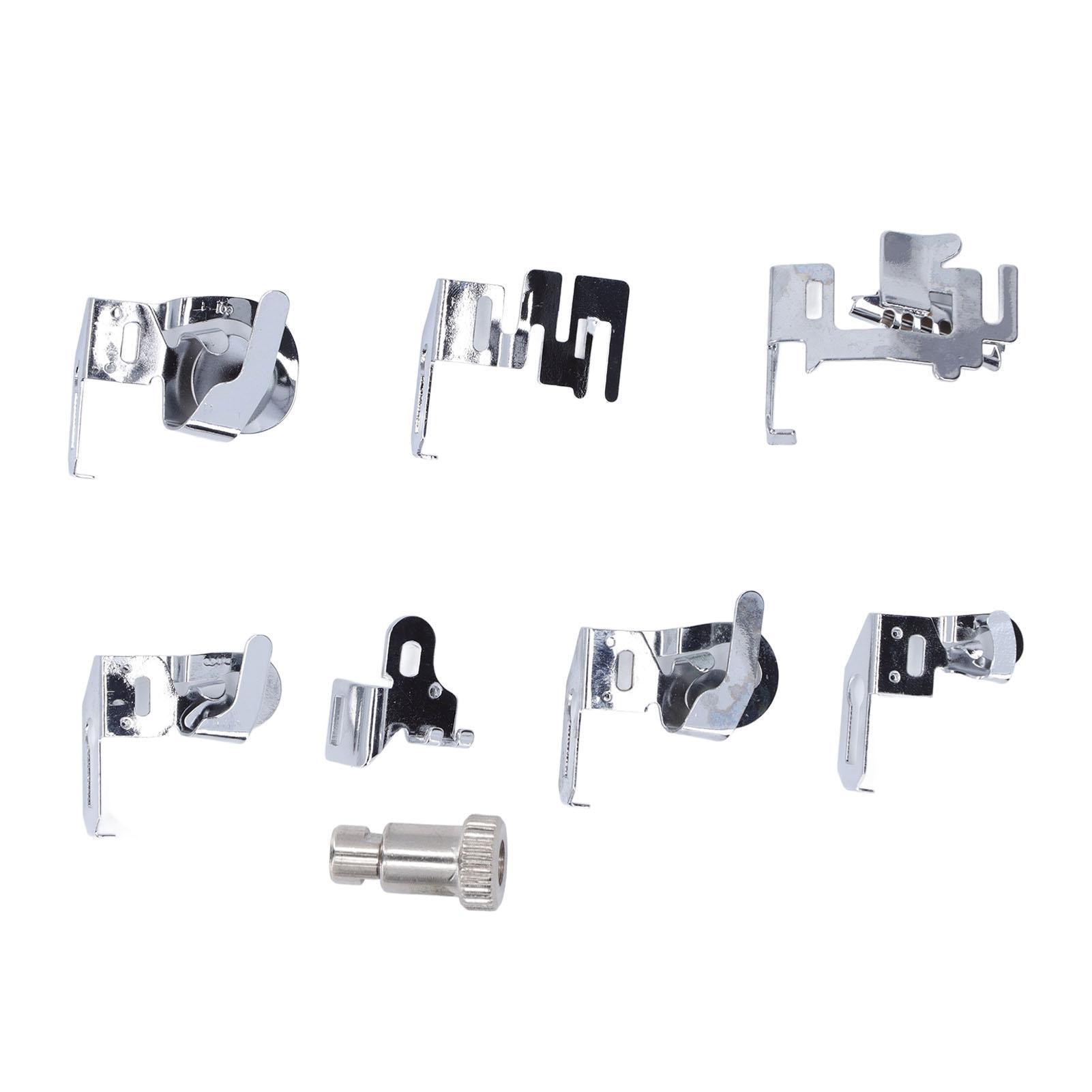 

7 шт. прижимная лапка для подгибки рулона из нержавеющей стали прочная портативная простая установка комплект лапок для подгибки