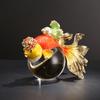 Home decor accessories Glass Enamel ornaments Living room goldfish Crystal ball decorations Creative Gift for store opening