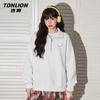 TonLion Women's Trendy Zip-Collar Sweatshirt