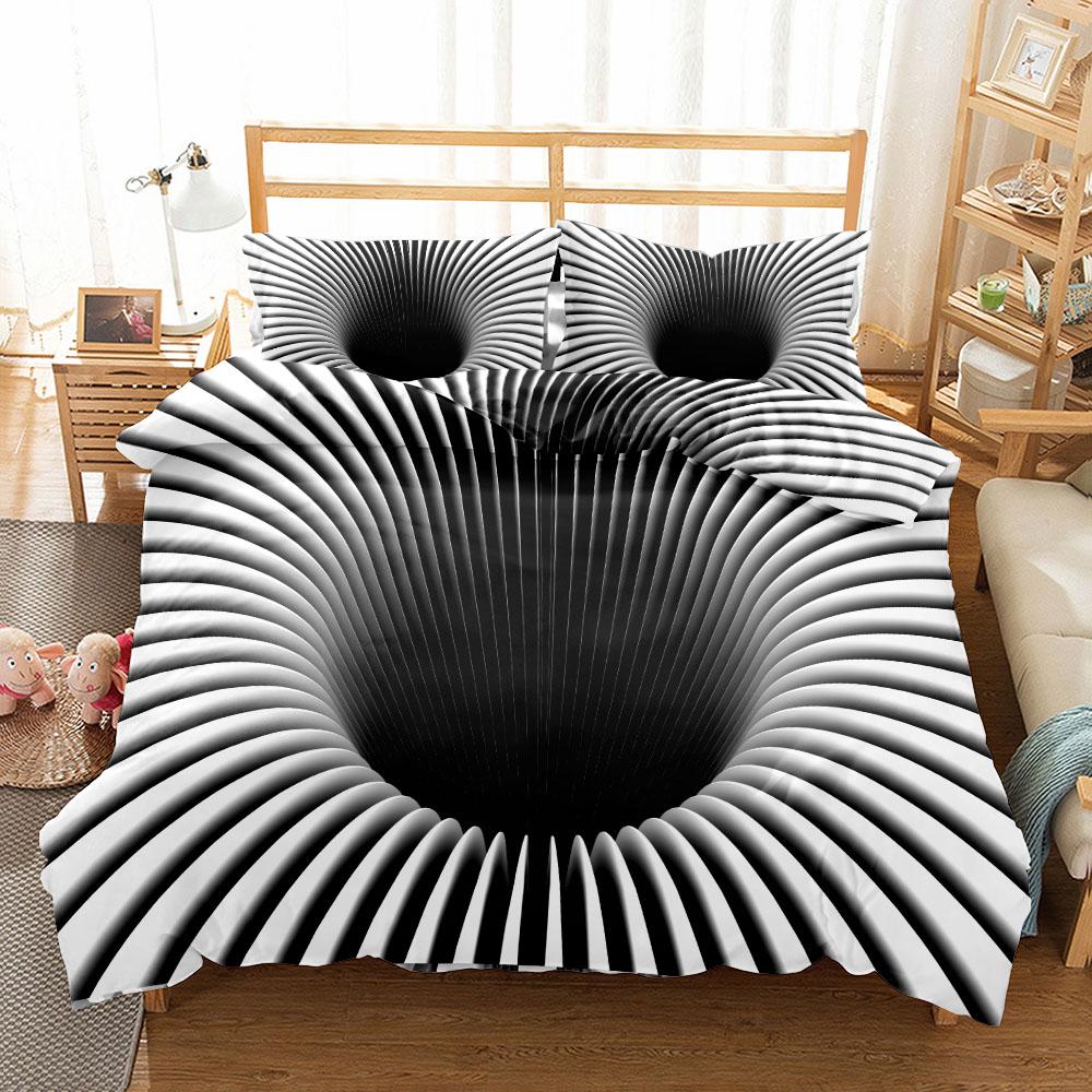 

Комплект постельного белья Magical Space Optical Art Single Twin Double Queen King Cal King Size Комплект постельного белья EU single(135x200cm)