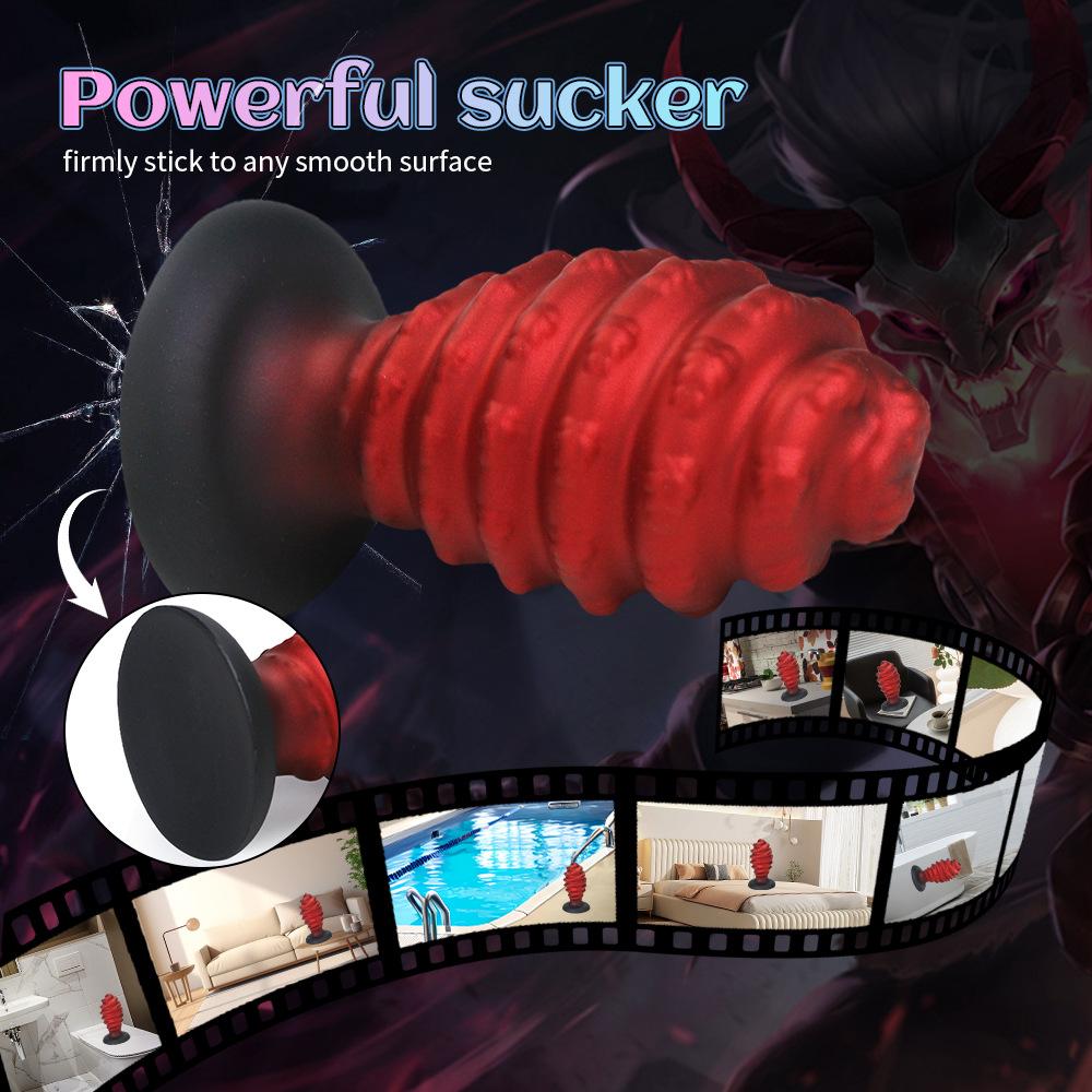 Classic Spiral Shaped Dildo Rear Anal Plug Stick Female Silicone Masturbator Adult Products Male Anal Plugs