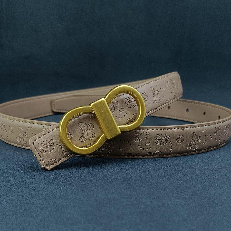 2.5cm Classic Belt Luxury Designer Famous Brand High Quality Leather Hot Women Belts For Dress