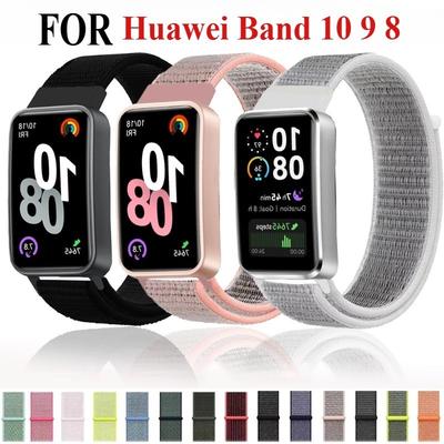 Nylon Strap for Huawei Band 10 9 8 7 Sports Breathable Bracelet Wristband Replaceable Huawei Band10 Accessories