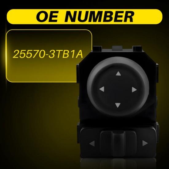 Power Mirror Control Switch 25570-3TB1A Left Side For 2015- Nissan Rogue