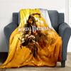 1PC Mortal Kombat, Scorpion Outdoor Blanket Lightweight Flannel, Soft & Warm, All-Season, Outdoor, Camping, Living Room, Office,  L1106025
