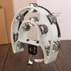 Drum Circle Double Row Rattle Drum Rings Semicircle Tambourine With Mounting Eye Bolt Orff Percussion Musical Instruments