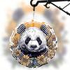 10 Inch Rotating Wind Chime with Cute Panda Design 360 Degree Hook for Garden Patio Yard Decor Summer Spring Gift for Friends Family