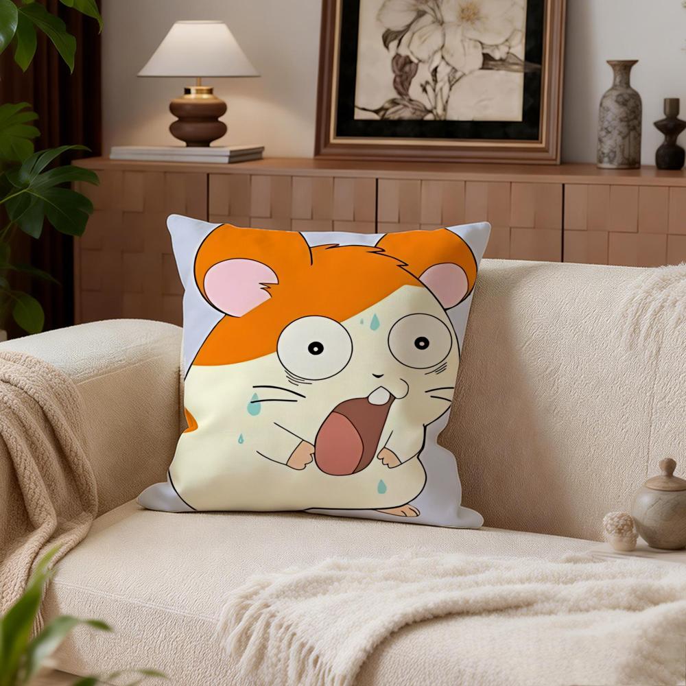 Kids Hamtaro Cushion Cover Cushion Cover Set 4Pcs 50X50 45X45 40X40 Pillowcase Decorative Sofa Home Decor