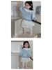 Korean Style Baby Girl Autumn Sweatshirt & Skirt Set with Cartoon Print