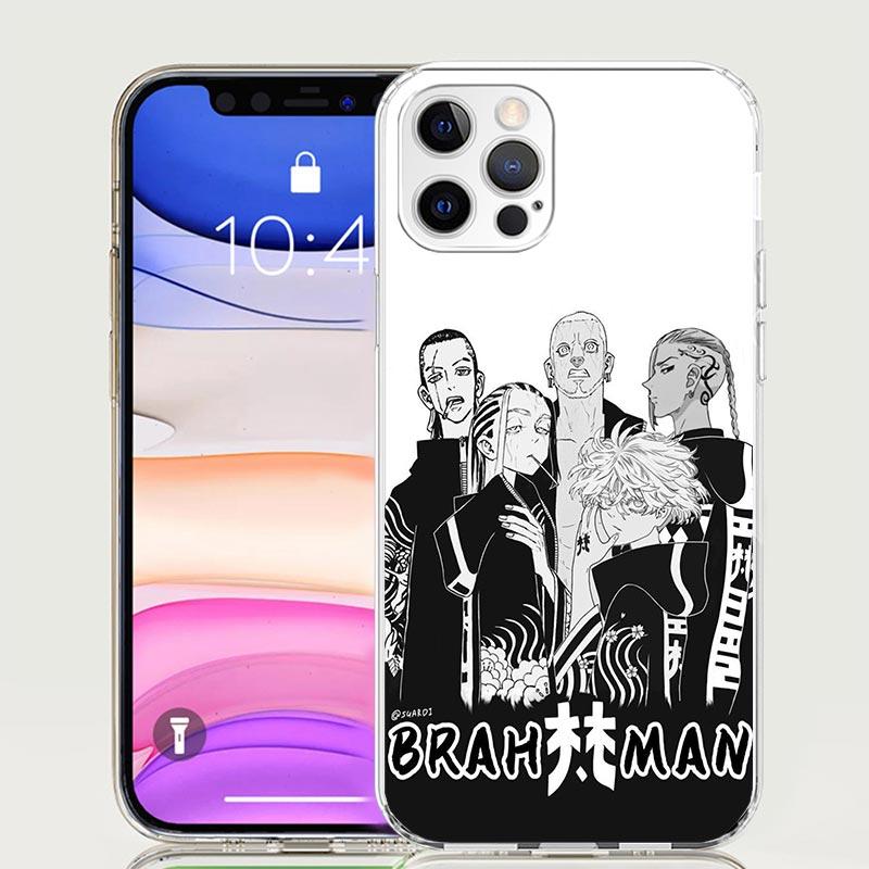 Tokyo Aevengers Black Anime Phone Case For iPhone 17 Air 16 15 Plus 11 14 Pro Max 13 Mini 12 7 8 + SE Pattern Art Customized Cov