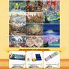 Adult Pencil Holder 1000-Piece Mini Landscape Jigsaw Puzzle Toy - Educational and Fun