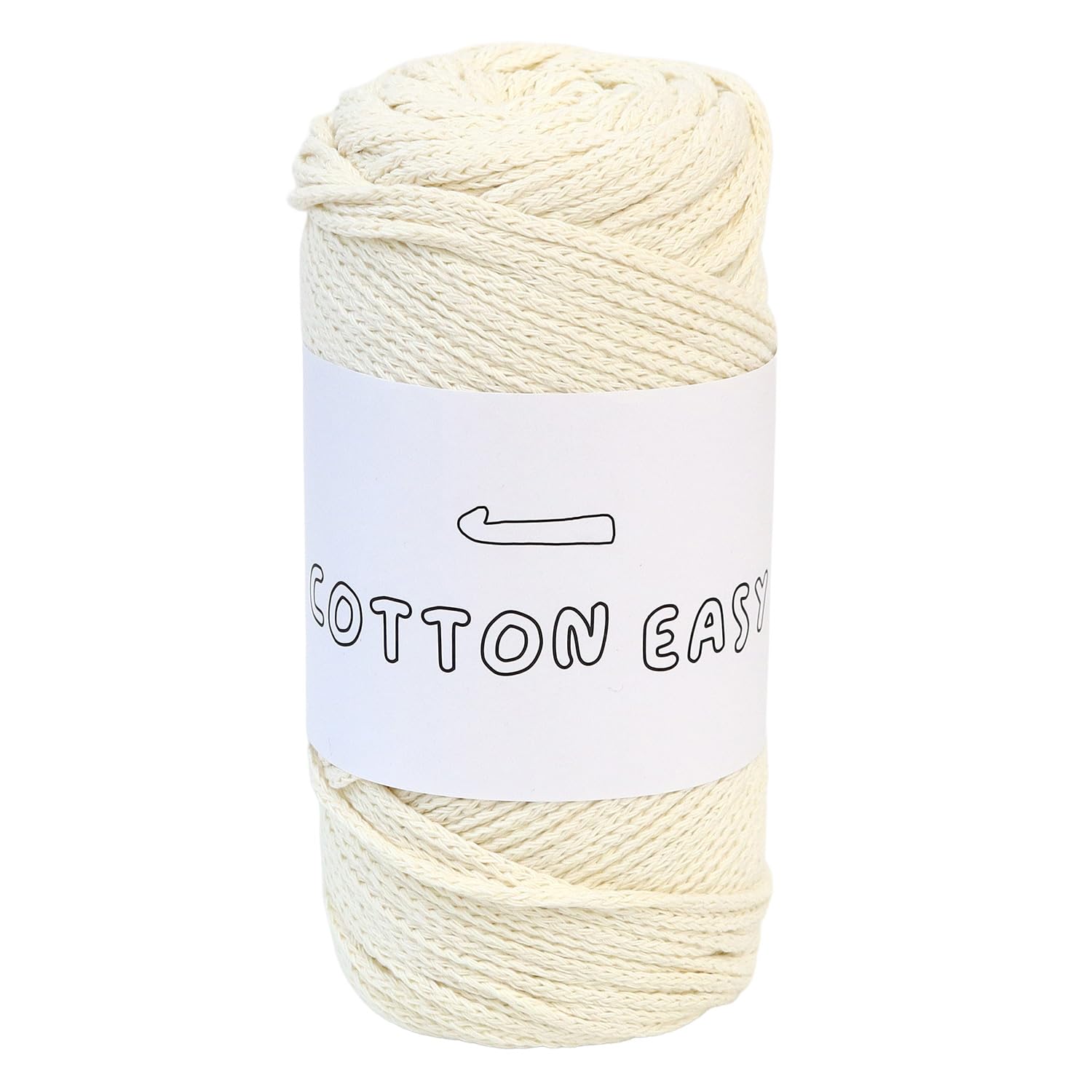 

Пряжа для в язання Knit Wit Корейська бавовняна [COTTON EASY] 1 моток, прибл.. 200 г, Слонова кістка (KNW-CE1)