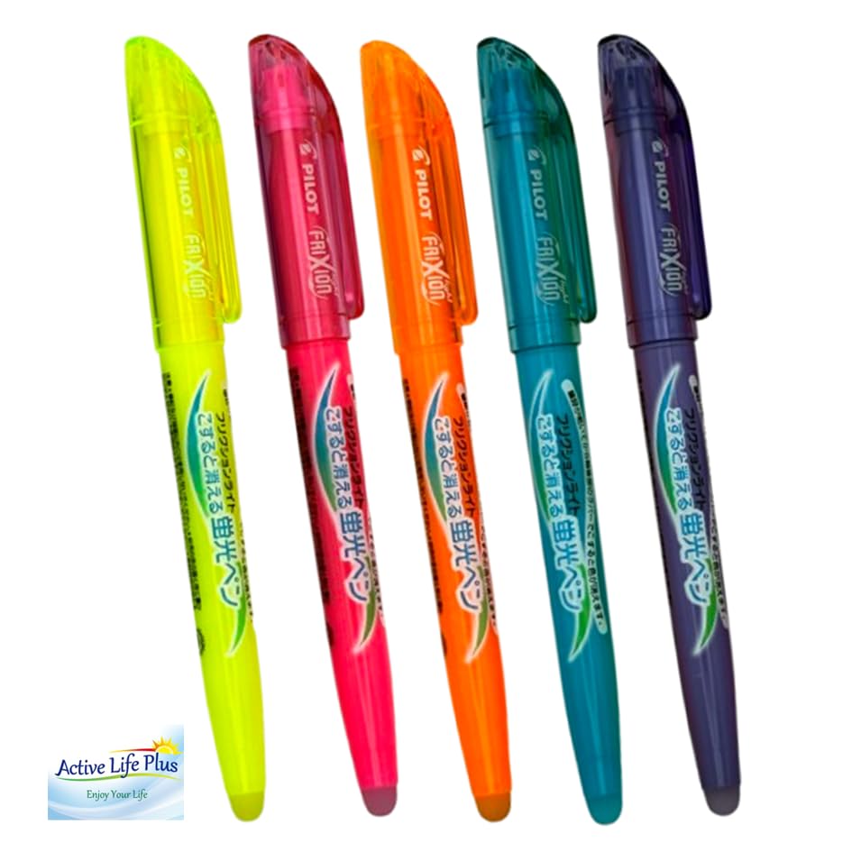 

Pilot Frixion Light Erasable Highlighter for School and Stationery Pens, 5-Color Set,