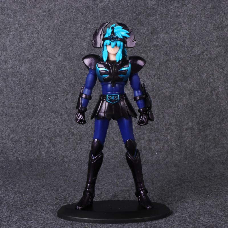 19CM Anime Saint Seiya Black Sanits Figure Multiple Models Standing Posture Animation Model Toys Gifts Collection Decoration