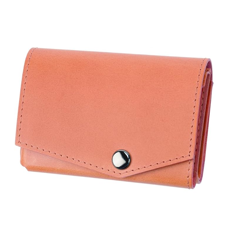 

[Abrasus] small wallet Buttero leather edition men s wallet made in Japan pink