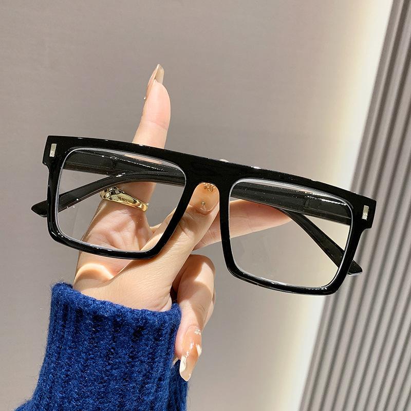 Presbyopia glasses new rice nails square spring legs show young and high-end elderly special anti-blue reading glasses