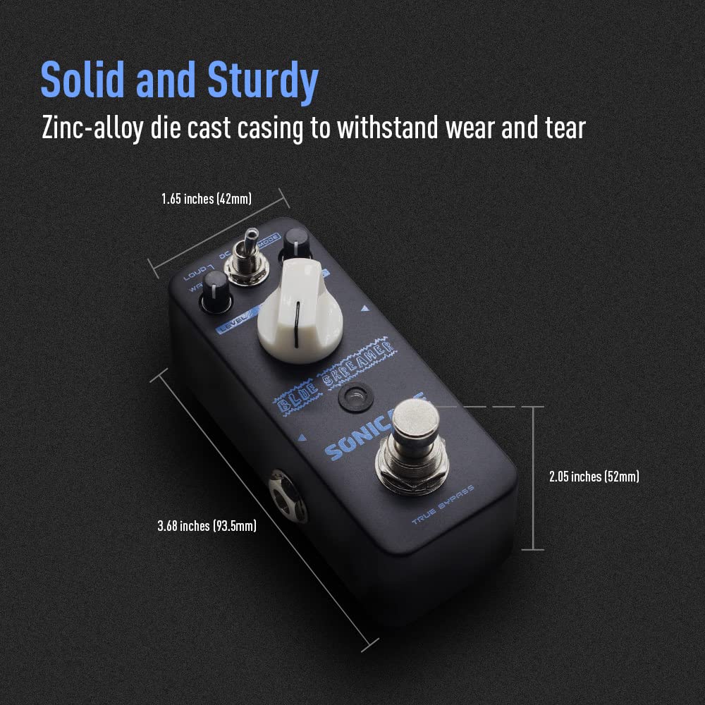 Sonicake Blue Screamer Blues Analog Overdrive Guitar Effect (Dumble Pedal)
