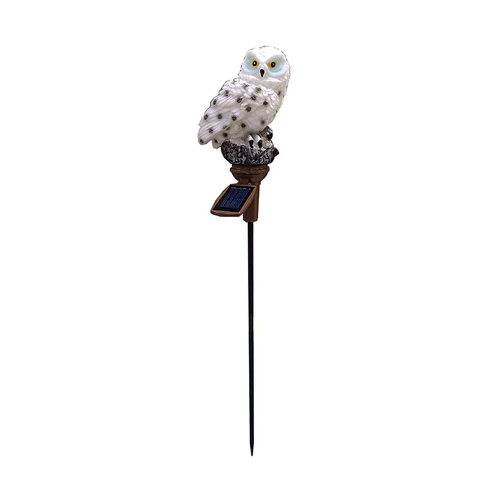 Solar LED Lights Outdoor Decorative Lawn Stake Owl Lights Yard Art Garden Decor