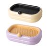 Portable Bathroom Soap Holder Container Box for Shower Cover Travel Soap Dish Double Layer Storage Case