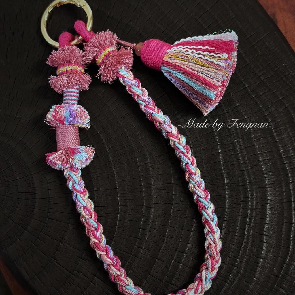 Double Heart Knot Pendant DIY Wearable Bead Jewelry Handmade Weaving Chinese Style Su Bag Hanging Phone Hanging