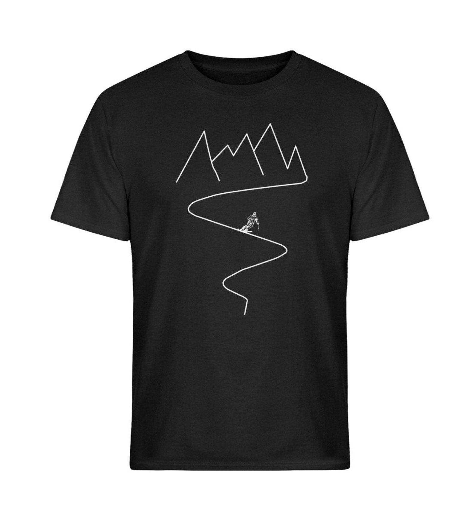 Skier Mountains Ski T-Shirt 3XL