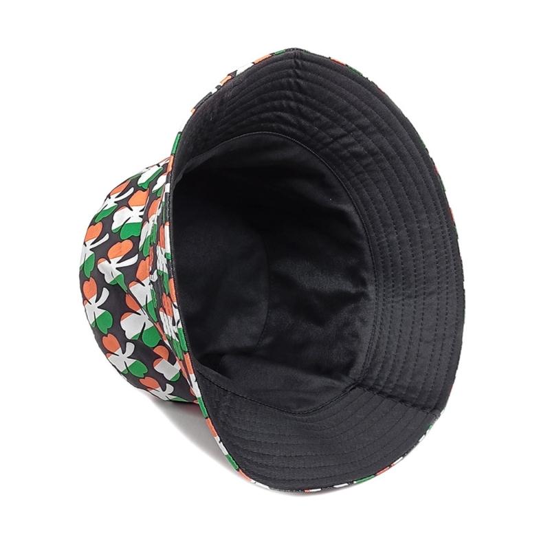 Fisherman Hat Bucket Hat for Girls Shamrock Reversible Casual Hat for Sports Gym Mountain Camping Hat Outdoor Sunshade