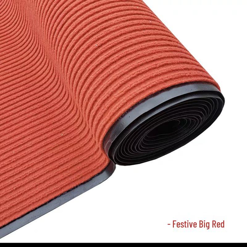Red PVC Anti-slip Water Absorbent Carpet for Hotel Entrances & Stairs