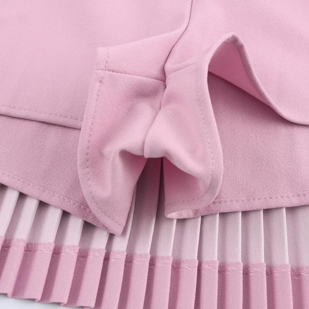 LYRIA Women Fashion Square Collar Sleeveless Solid Mini Dress Female Summer Pleated Dress Chic High Street Slim Short Dress