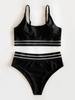 Chic 2024 Black Fishnet Two-Piece Bikini for Women