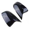 2pcs Carbon Black Side Rearview Mirror Cover Cap ABS for BMW X3 X4 X5 X6 X7 G01 G02 G05 G06 G07 2018