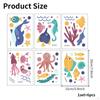 6Pcs Bathtub Stickers Sealife Wall DIY Cartoon Removable Whales Bathroom