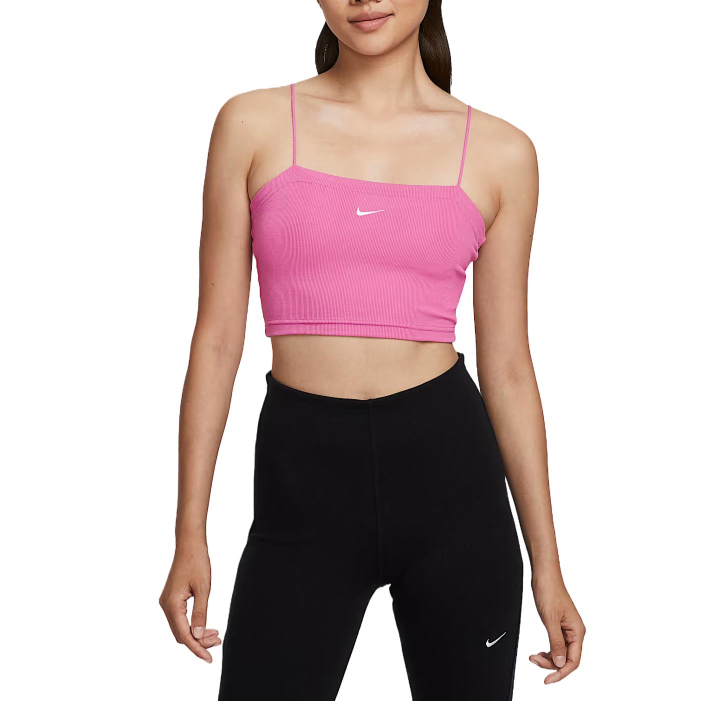 

Nike Спортивная одежда Chill Knit Простой полиэстер Универсальный жилет три-в-одном Женские топы HJ1300-675 XS