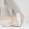 Women's Ice Silk Boat Socks, Cotton Sole, Low Top, Shallow Top, Invisible Socks, Sweat-absorbing, Anti-slip, Non-dropping Heel Short Socks