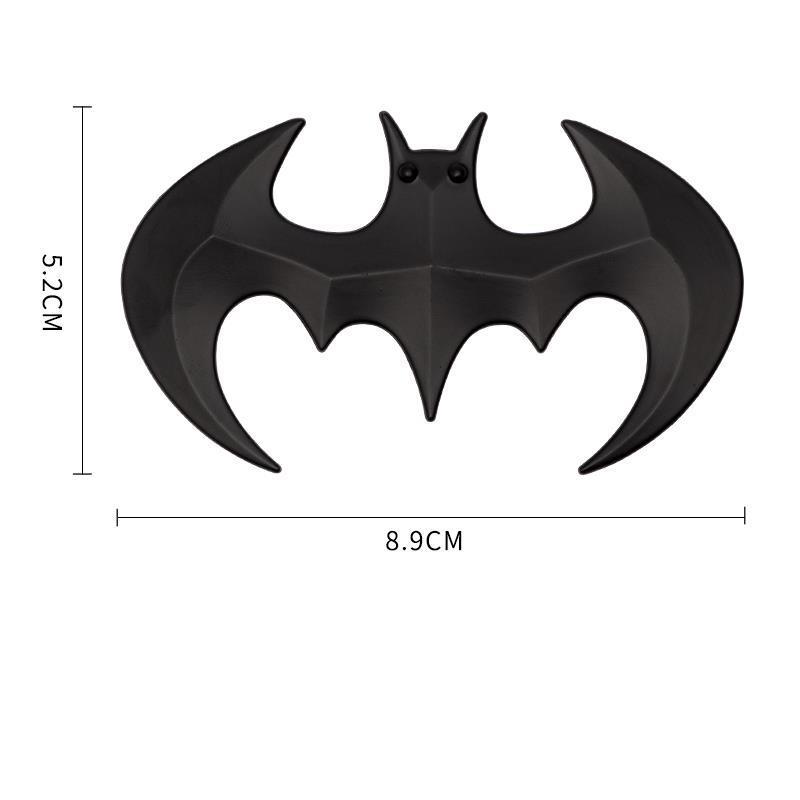 

3D Metal Carbon Fiber Universal Bat Emblem Car Body Sticker Rear Trunk Badge Auto Stying Motorcycle Decoration Accessories чёрный