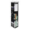 Locker Shelf Organizer 3-Tier Hanging Storage Bag Locker Storage Rack with Side Pockets Hooks for School Gym Closet