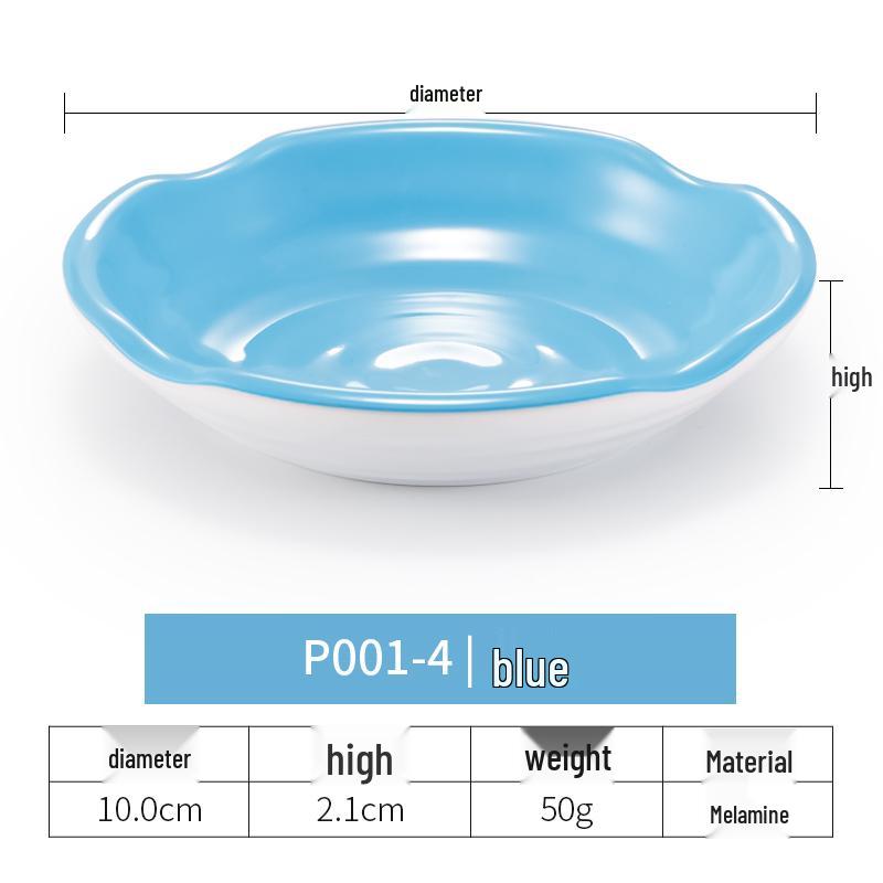 Imitation Porcelain Melamine Dipping and Snack Dish for Restaurants